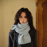 COLOR DOT KNIT SCARF COZY WINTER NECK WARMER_CWASC2304