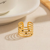 SIMPLE MULTI LAYERED OPEN RING WITH DIAMONDS_CWAJE1395