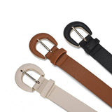 SIMPLE LYCHEE PRINT EMBELLISHED JEANS BELT_CWASC0574