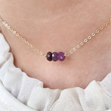 NATURAL STONE ABACUS BEAD WOMENS NECKLACE_CWAJE1062