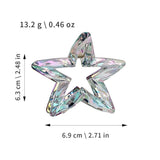 Crystal Candy-Colored Five-Pointed Star Grab Clip