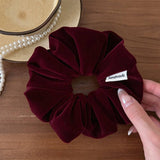 Velvet Scrunchie Retro Ponytail Hair Tie_Cwaha08125