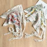 PATTERNED LACE TRIANGLE HEADSCARF_CWAHA1374