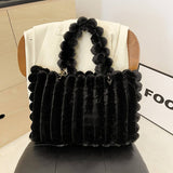 Winter Fashionable All-Match Fur Ball Shoulder Bag_Cwab3986