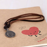 MENS VINTAGE COWHIDE PENDANT NECKLACE_CWMM4615