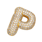 COPPER ZIRCONIA PENDANT NECKLACE HIP HOP_CWMM5862