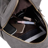 BACK TO SCHOOL CANVAS BACKPACK LAPTOP COMPARTMENT_CWAB2209