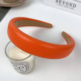 TEXTURED SOLID COLOR WIDE BRIM HIGH TOP HEADBAND_CWAHA2078