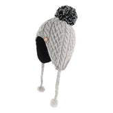Winter Cold Protection Thickened Wool Ball Hat_Cwah2457