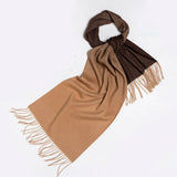 PINK GRADIENT WOOL SCARF WARM REVERSIBLE WINTER_CWASC2376