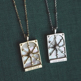 PERSONALIZED RETRO STAR AND MOON NECKLACE_CWMM5315