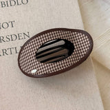 Leopard Houndstooth Hair Clip Chic Side Pin_Cwaha07916