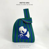 Cartoon Animal Series Knitted Handbag_Cwab2372