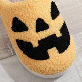 PUMPKIN HALLOWEEN GHOST WARM COTTON SLIPPERS_CWSHS0868