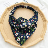 FLORAL ELASTIC BAND SCARF HEADBAND HAIRACCESSORIES_CWAHA4148