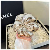 FLOWER GOLD PRESSED BAG BANQUET BAG CLUTCH_CWAB3259