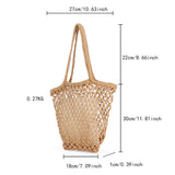 SIMPLE COTTON THREAD HAND WOVEN SHOULDER BAG_CWAB4681