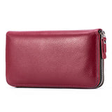 Top Layer Cowhide Casual Long Leather Wallet_Cwab3751