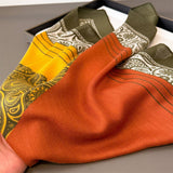 Vintage Herringbone Cotton Linen Small Scarf_Cwasc03428