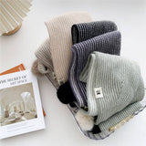 Cwasc2387_Women'S Winter Hairball Striped Long Scarf