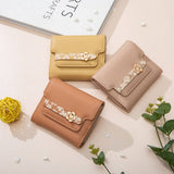 STYLISH SIMPLE FLORAL SHORT WALLET_CWAB2334