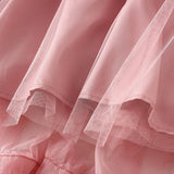 CANDY COLOR RUFFLE TULLE IRREGULAR MIDI SKIRT_CWBMS0403