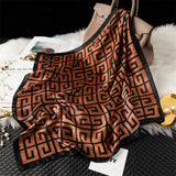 LUXURY SMALL SILK SCARF VERSATILE SHAWL_CWASC1433