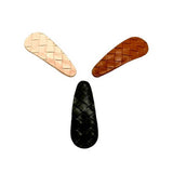 MINIMALIST BOHO WOVEN PU LEATHER SIDE HAIR CLIP_CWAHA6360