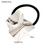 GLOSSY METAL HEART GEOMETRIC ELASTIC HAIR TIE_CWAHA6250