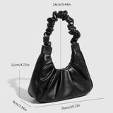ELEGANT RUCHED CLOUD SHOULDER BAG FOR WOMEN_CWAB5702