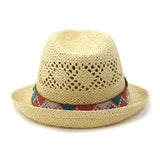 SPRING AND SUMMER HAND KNITTED PANAMA HAT_CWAH1255