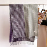 PLAID COLORBLOCK SCARF UNISEX WARM WINTER SHAWL_CWASC1447