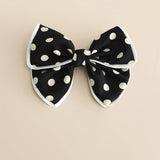 POLKA DOT BIG BOW TEMPERAMENT HAIRPIN_CWASC1064