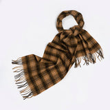 100% WOOL PLAID SCARF UNISEX WARM WINTER WRAP_CWASC2346