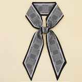 LETTER FLORAL TWILLY SCARF HAIR RIBBON BAG TIE_CWASC0095