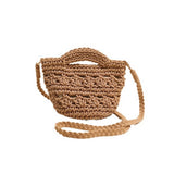 CROSSBODY HOLLOW COTTON WOVEN BAG BEACH BAG_CWAB1860