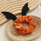 BAT REINDEER SCRUNCHIE HOLIDAY HAIR TIE FOR WOMEN_CWAHA1461