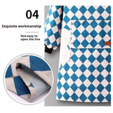 CHECKERED COTTON LONG SLEEVE KITCHEN WORK APRON _CWMM6693