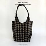 NEW NICHE DESIGN PATTERN KNITTED SHOULDER HANDBAG_CWAB2377