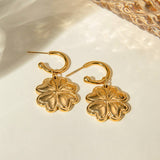 HIGH END LOVE FOUR LEAF CLOVER EARRINGS_CWAJE1895