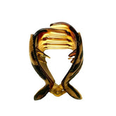 ELEGANT LEOPARD PU LEATHER HAIR CLAW CLIP_CWAHA6370
