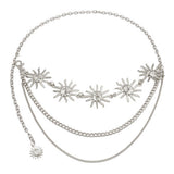 METAL SUNFLOWER WAIST CHAIN BODY CHAIN_CWMM0650