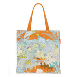 ANIMAL PARTY CANVAS TOTE WITH ELEPHANT LION_CWAB5133