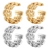 18K GOLD HUGGIE HOOP EARRINGS_CWAJE0552