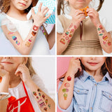 FOODIE TATTOO STICKERS BURGER CAKE CANDLES_CWMM8396