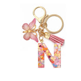 CRYSTAL LETTER SEQUIN RESIN KEYCHAIN_CWAJE0663
