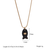 MINIMAL FISH PENDANT NECKLACE FOR BEACH_CWMM7524