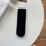 Women'S Solid Color Cashmere Lace Mid-Calf Socks_Cwms1120