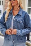 Women Stylish Slim Denim Jacket_Cwjj0080