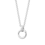 BASIC LOOSE CHAIN HEART ROUND NECKLACE_CWMM5711
